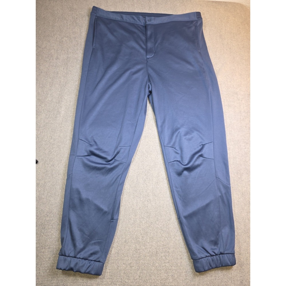 Adidas Men's 2XLT Blue Jogger Pants Cold.Rdy Snap Fleece Sweatpants Big & Tall